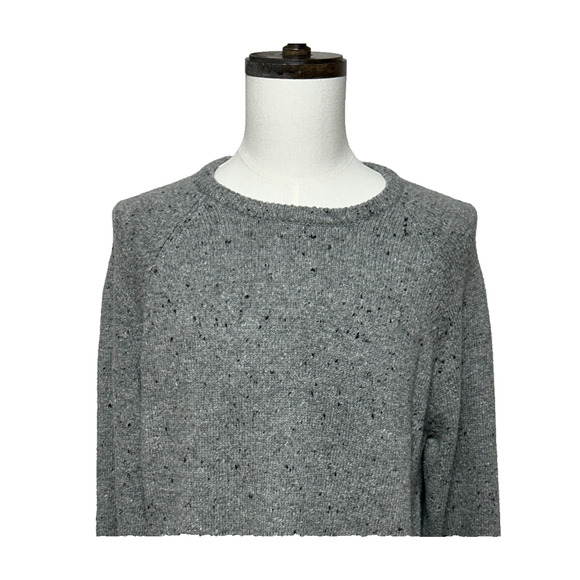 American Eagle Outfitters Other - American Eagle Sweater Mens XL Gray Black Speckled Silk Wool Blend Crew Neck NWT